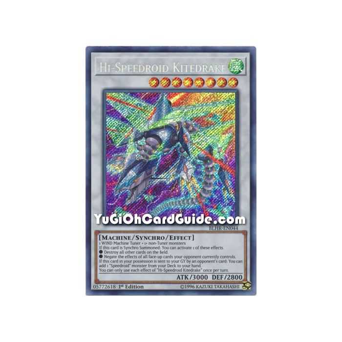 Hi-Speedroid Kitedrake (Secret Rare) – Battles of Legend: Hero's Revenge | Carta YUGIOH en México