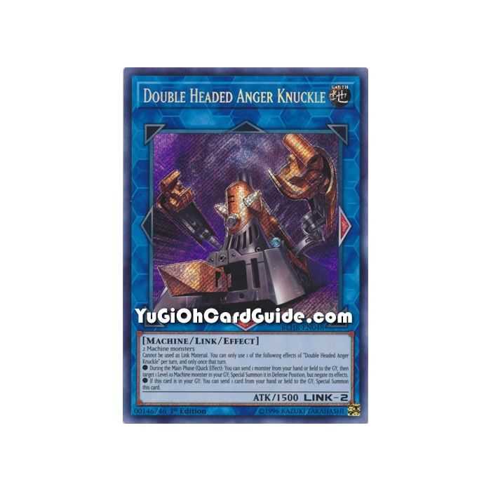 Double Headed Anger Knuckle (Secret Rare) – Battles of Legend: Hero's Revenge | Carta YUGIOH en México