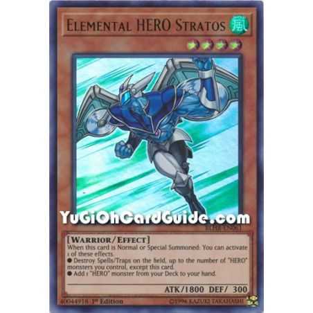Elemental HERO Stratos (Ultra Rare) – Battles of Legend: Hero's Revenge | Carta YUGIOH en México