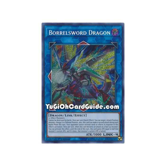 Borrelsword Dragon (Secret Rare) – Battles of Legend: Hero's Revenge | Carta YUGIOH en México