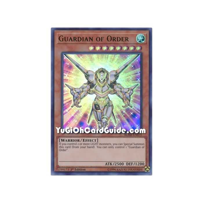 Guardian of Order (Ultra Rare) – Battles of Legend: Hero's Revenge | Carta YUGIOH en México