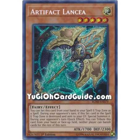 Artifact Lancea (Secret Rare) – Battles of Legend: Hero's Revenge | Carta YUGIOH en México