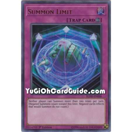 Summon Limit (Ultra Rare) – Battles of Legend: Hero's Revenge | Carta YUGIOH en México
