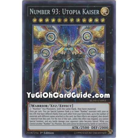 Number 93: Utopia Kaiser (Secret Rare) – Battles of Legend: Hero's Revenge | Carta YUGIOH en México