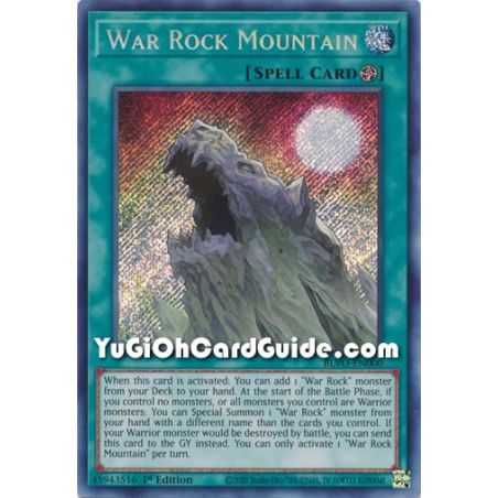 War Rock Mountain (Secret Rare) – Blazing Vortex | Carta YUGIOH en México