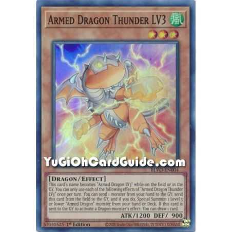 Armed Dragon Thunder LV3 (Super Rare) – Blazing Vortex | Carta YUGIOH en México