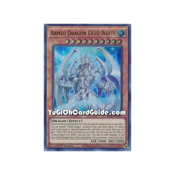 Armed Dragon LV10 White (Ultra Rare) – Blazing Vortex | Carta YUGIOH en México
