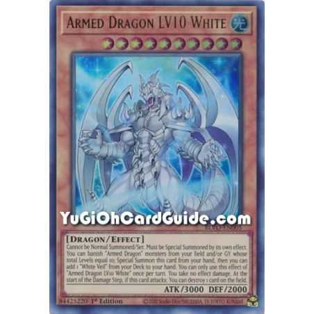 Armed Dragon LV10 White (Ultra Rare) – Blazing Vortex | Carta YUGIOH en México
