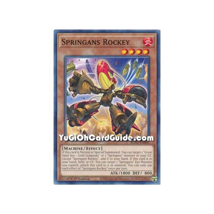 Springans Rockey (Common) – Blazing Vortex | Carta YUGIOH en México