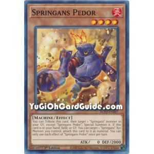 Springans Pedor (Common) – Blazing Vortex | Carta YUGIOH en México