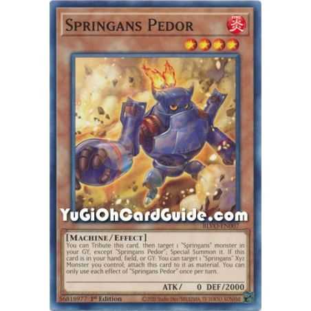 Springans Pedor (Common) – Blazing Vortex | Carta YUGIOH en México
