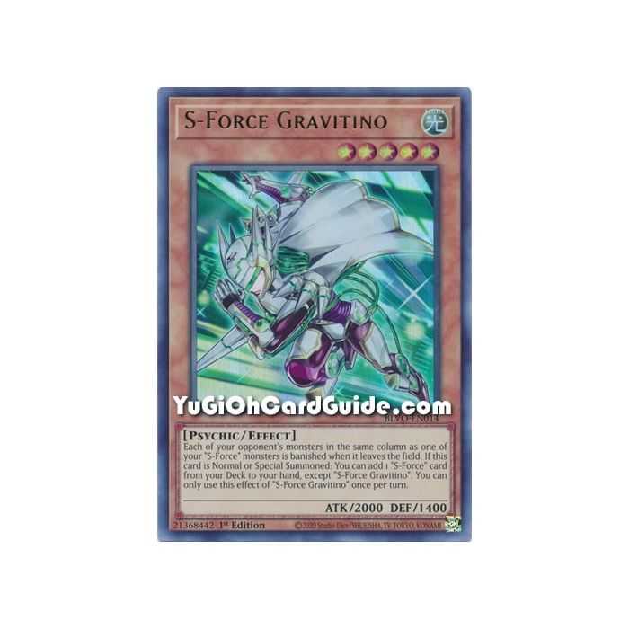 S-Force Gravitino (Ultra Rare) – Blazing Vortex | Carta YUGIOH en México