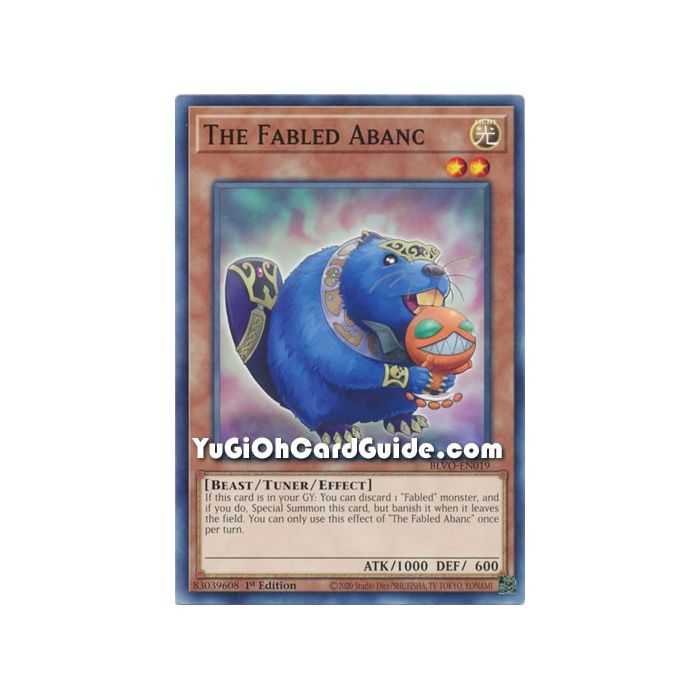 The Fabled Abanc (Common) – Blazing Vortex | Carta YUGIOH en México