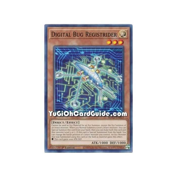 Digital Bug Registrider (Common) – Blazing Vortex | Carta YUGIOH en México