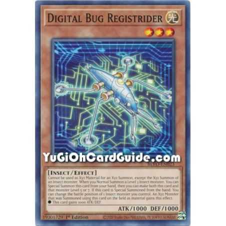 Digital Bug Registrider (Common) – Blazing Vortex | Carta YUGIOH en México