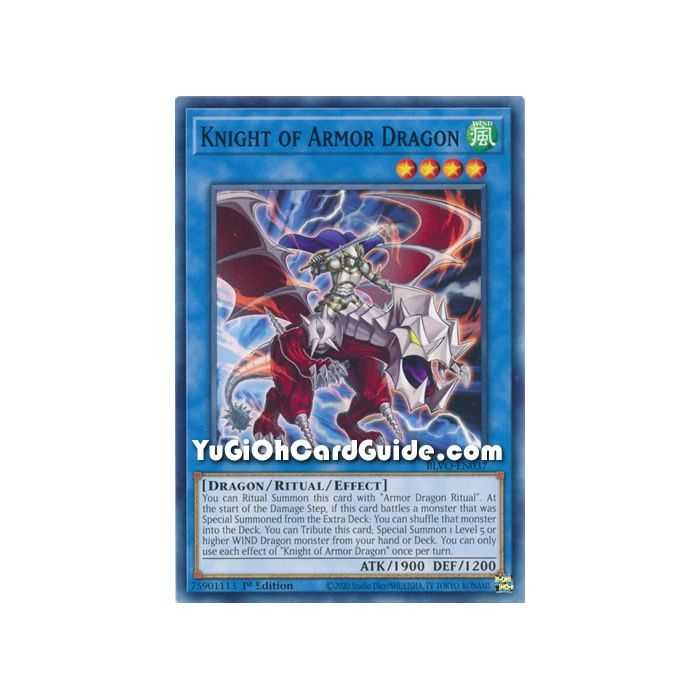 Knight of Armor Dragon (Common) – Blazing Vortex | Carta YUGIOH en México