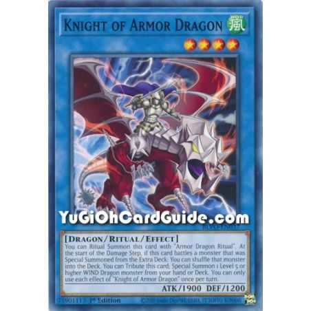 Knight of Armor Dragon (Common) – Blazing Vortex | Carta YUGIOH en México