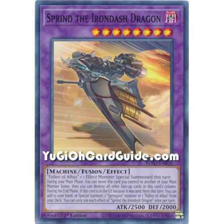 Sprind the Irondash Dragon (Common) – Blazing Vortex | Carta YUGIOH en México