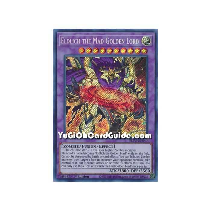 Eldlich the Mad Golden Lord (Secret Rare) – Blazing Vortex | Carta YUGIOH en México