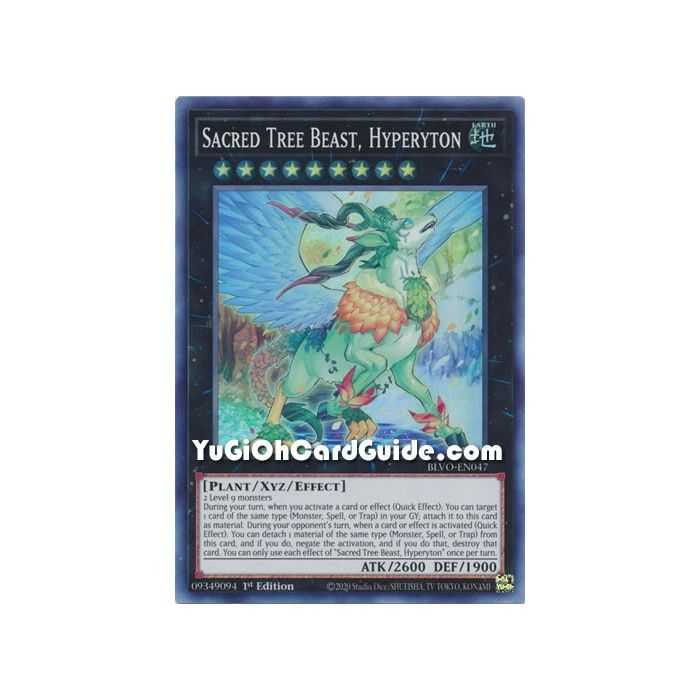 Sacred Tree Beast, Hyperyton (Super Rare) – Blazing Vortex | Carta YUGIOH en México