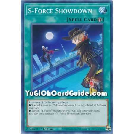 S-Force Showdown (Common) – Blazing Vortex | Carta YUGIOH en México
