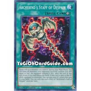 Archfiend's Staff of Despair (Common) – Blazing Vortex | Carta YUGIOH en México