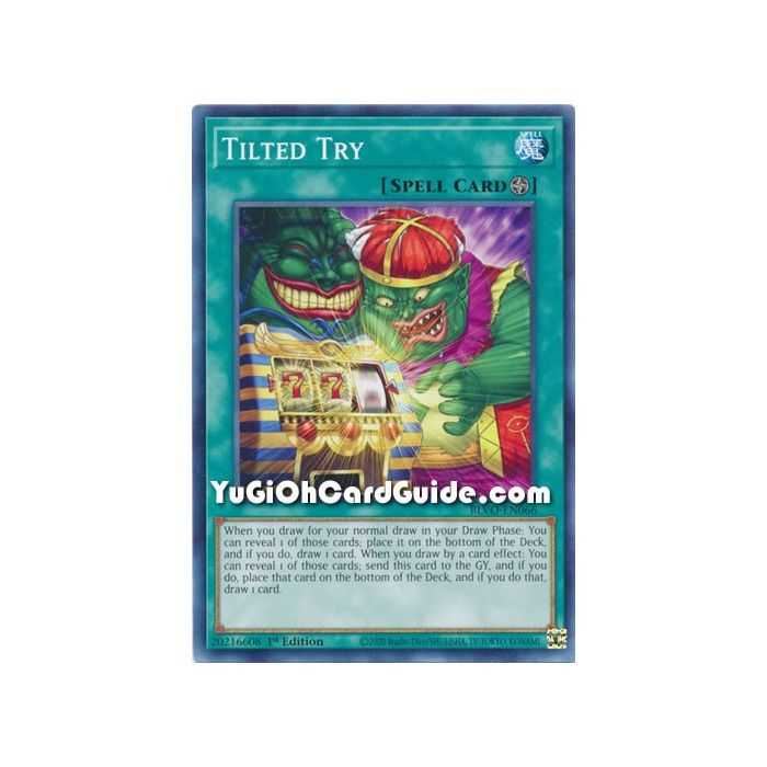 Tilted Try (Common) – Blazing Vortex | Carta YUGIOH en México