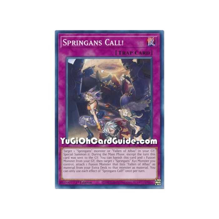 Springans Call! (Common) – Blazing Vortex | Carta YUGIOH en México