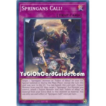 Springans Call! (Common) – Blazing Vortex | Carta YUGIOH en México