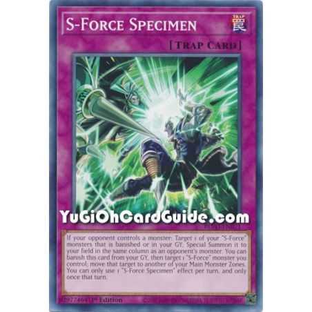 S-Force Specimen (Common) – Blazing Vortex | Carta YUGIOH en México