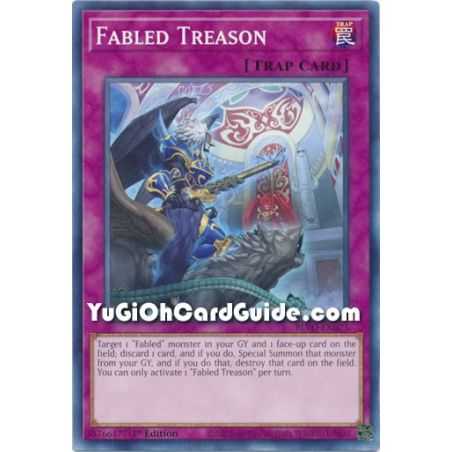 Fabled Treason (Common) – Blazing Vortex | Carta YUGIOH en México