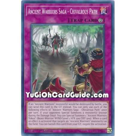 Ancient Warriors Saga - Chivalrous Path (Common) – Blazing Vortex | Carta YUGIOH en México
