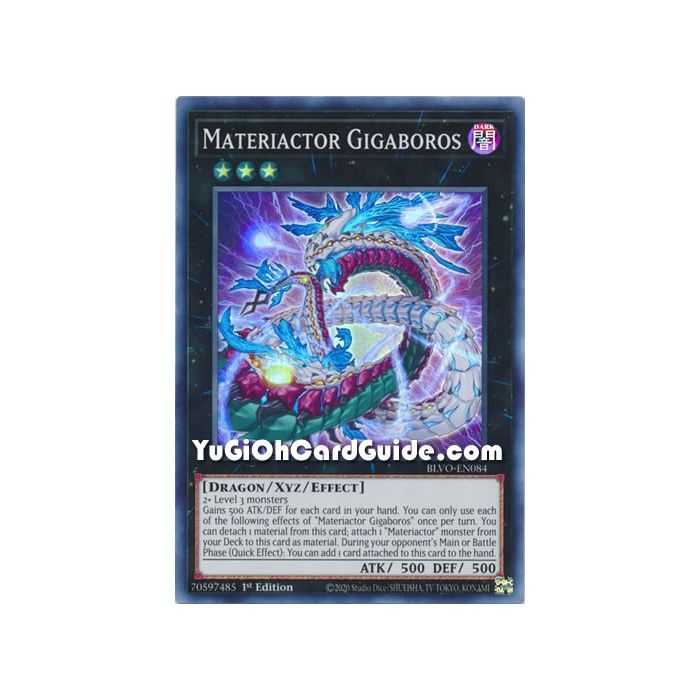Materiactor Gigaboros (Super Rare) – Blazing Vortex | Carta YUGIOH en México