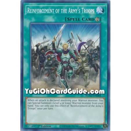 Reinforcement of the Army's Troops (Common) – Blazing Vortex | Carta YUGIOH en México