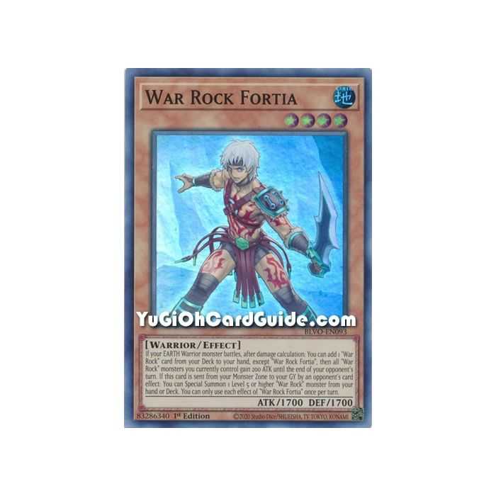 War Rock Fortia (Super Rare) – Blazing Vortex | Carta YUGIOH en México