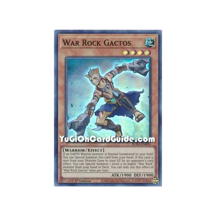 War Rock Gactos (Super Rare) – Blazing Vortex | Carta YUGIOH en México