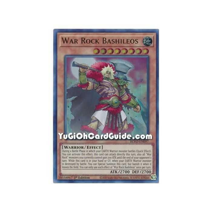 War Rock Bashileos (Ultra Rare) – Blazing Vortex | Carta YUGIOH en México