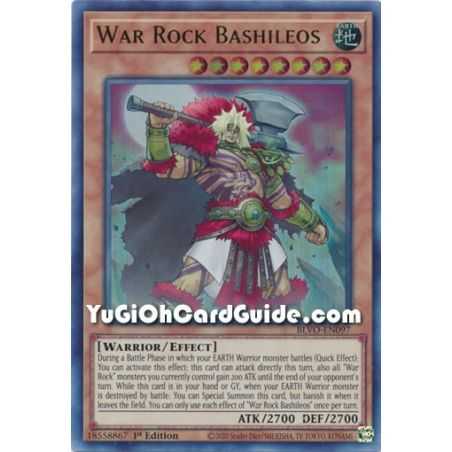 War Rock Bashileos (Ultra Rare) – Blazing Vortex | Carta YUGIOH en México