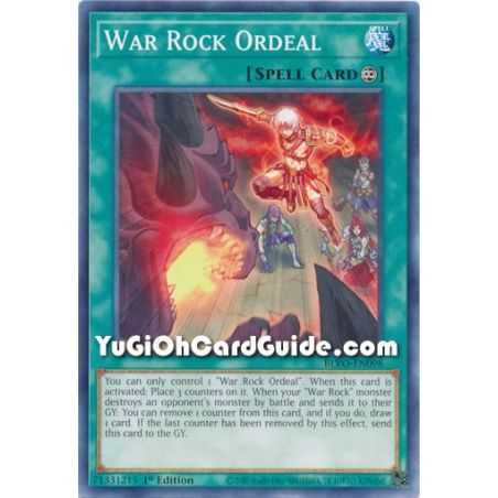 War Rock Ordeal (Common) – Blazing Vortex | Carta YUGIOH en México