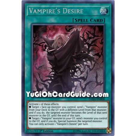 Vampire's Desire (Secret Rare) – Dark Saviors | Carta YUGIOH en México
