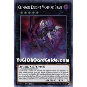 Crimson Knight Vampire Bram – Dark Saviors | Carta YUGIOH en México