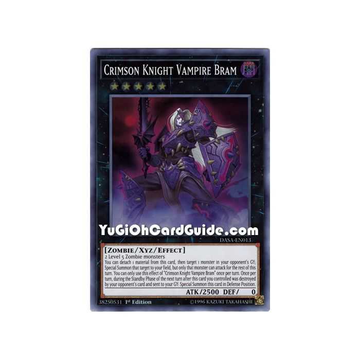 Crimson Knight Vampire Bram – Dark Saviors | Carta YUGIOH en México