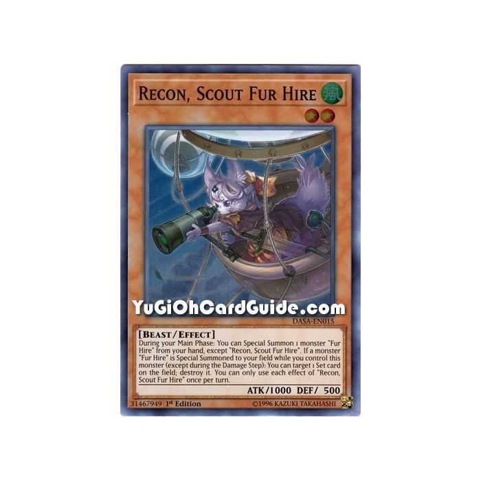 Recon, Scout Fur Hire (Super Rare) – Dark Saviors | Carta YUGIOH en México