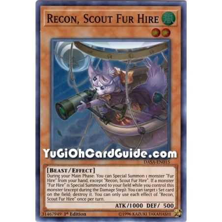 Recon, Scout Fur Hire (Super Rare) – Dark Saviors | Carta YUGIOH en México