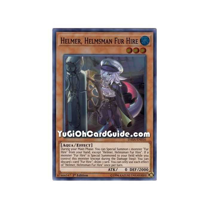 Helmer, Helmsman Fur Hire (Super Rare) – Dark Saviors | Carta YUGIOH en México