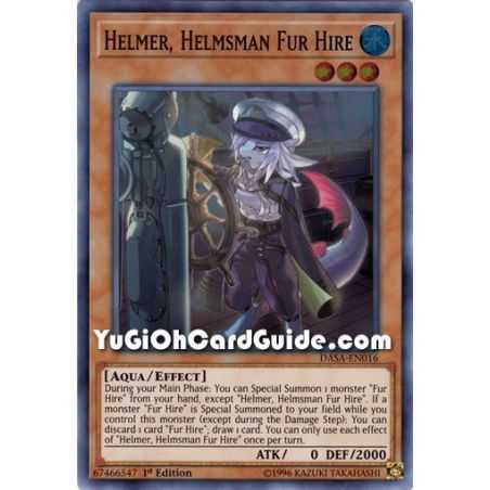 Helmer, Helmsman Fur Hire (Super Rare) – Dark Saviors | Carta YUGIOH en México