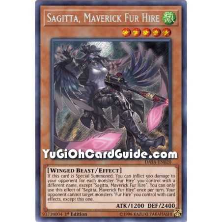 Sagitta, Maverick Fur Hire (Super Rare) – Dark Saviors | Carta YUGIOH en México