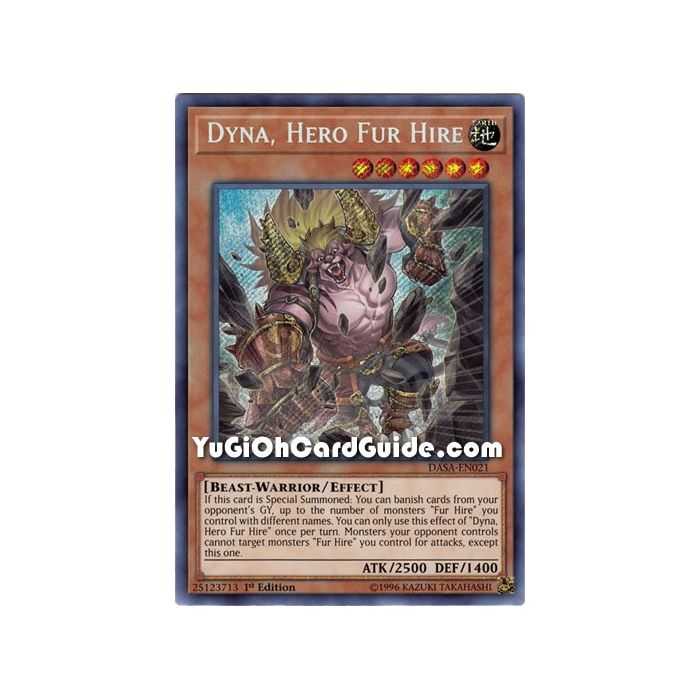 Dyna, Hero Fur Hire (Secret Rare) – Dark Saviors | Carta YUGIOH en México