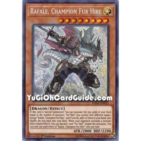 Rafale, Champion Fur Hire (Secret Rare) – Dark Saviors | Carta YUGIOH en México