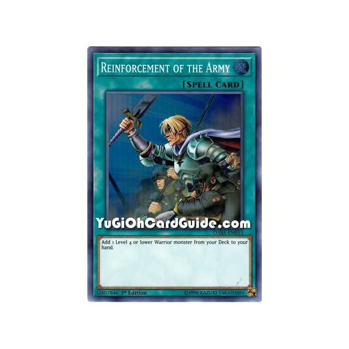 Reinforcement of the Army (Super Rare) – Dark Saviors | Carta YUGIOH en México